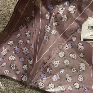 COACH Tea Rose Silk Diamond Scarf